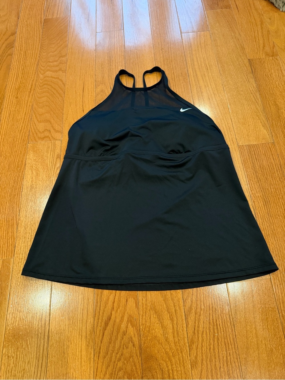 Nike Womens Sport Style Good High Neck Tankini Swim Top Size Large